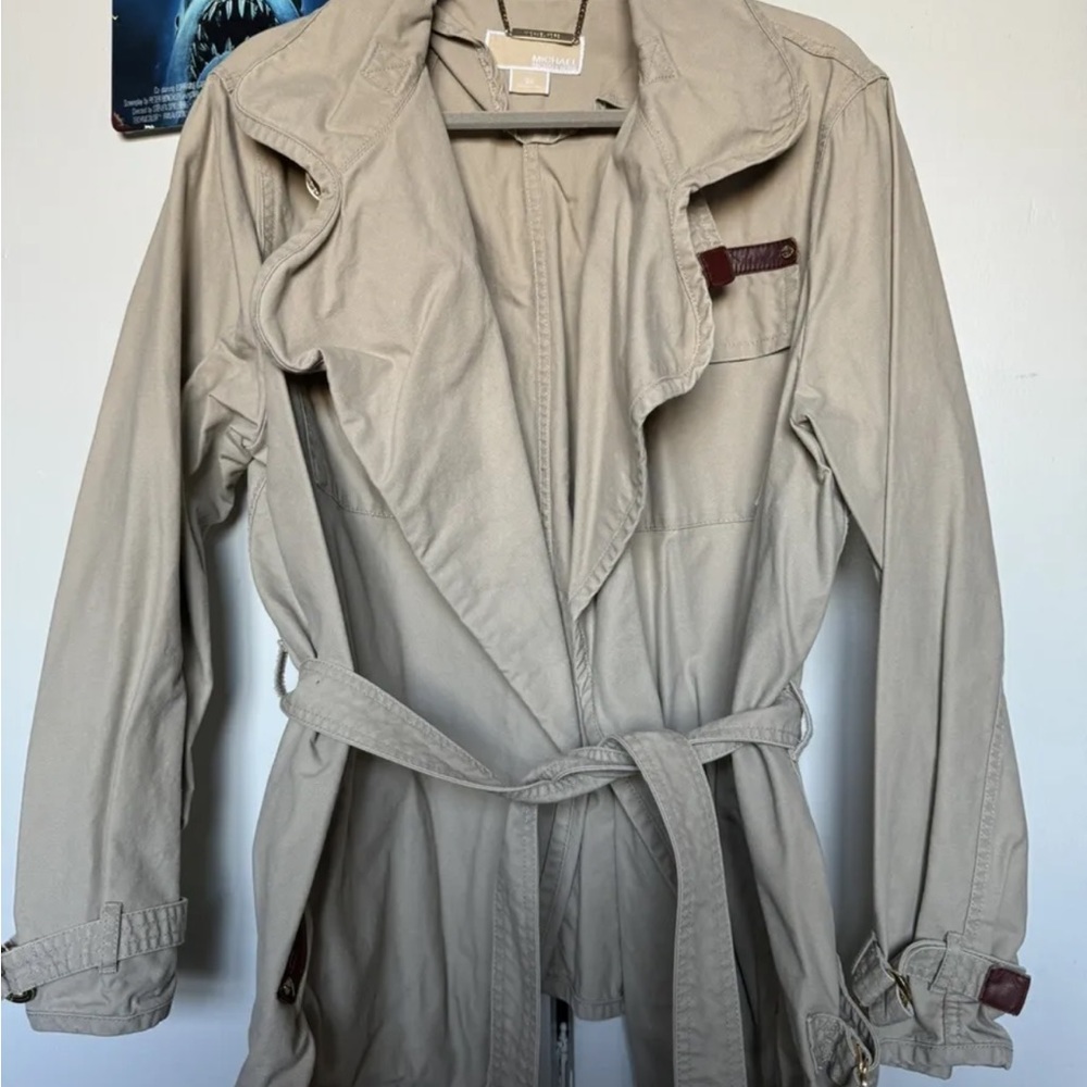 Michael Kors Women's Beige Trench Coat Size 2XL